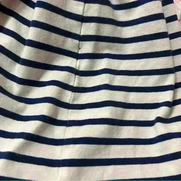 Vineyard Vines Shirt Womens Medium Blue Mixed Striped Long Sleeve Pullover - Picture 5 of 5